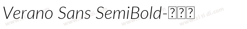 Verano Sans SemiBold字体转换 Verano Sans SemiBold字体转换